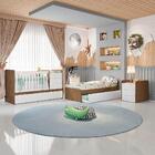 Berço Multifuncional Americano Com Colchão Cléo Amadeirado Ca