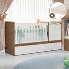 Berço Multifuncional Americano Com Colchão Cléo Amadeirado Ca