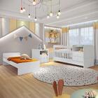 Berço Multifuncional Americano Com Colchão Selena Branco Caro