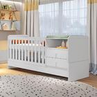 Berço Multifuncional Americano Selena Branco Carolina Baby