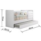 Berço Multifuncional Cleo E Guarda Roupa Infantil 4 Portas Am