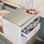 Berço Multifuncional Com Cama Auxiliar 3 Gavetas Aveiro Oak/b