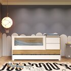 Berço Multifuncional Com Cama Auxiliar Cômoda 2 Gavetas 2 Nic