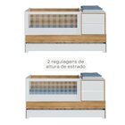 Berço Multifuncional Com Cama Auxiliar Cômoda 2 Gavetas 2 Nic