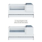 Berço Multifuncional Com Cama Auxiliar Cômoda 2 Gavetas 2 Nic
