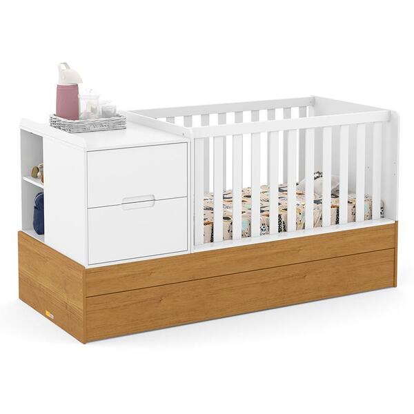 Berço Multifuncional Formare Com Cama Auxiliar E Colchões D18