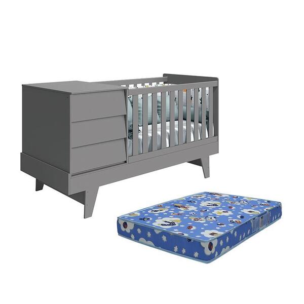 Berço Multifuncional Prince Com Colchão D18 - Reller Móveis