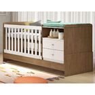 Berço Multifuncional Selena 2 Gavetas Carolina Baby Branco/am