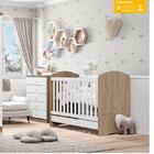 Berço Nacional Bala De Menta E Cômoda Infantil Pique-esconde