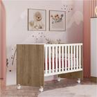 Berço Nacional Doce Sonho 3540 Carvalho Rústico Toq Branco Co