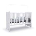 Berço New Baby Branco E Rosa