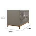 Berço Nordic 2 Em1 Padrão Americano Cinza/mel