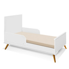 Berço Old Clean  Branco 3 Em1 Moveis