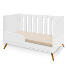 Berço Old Clean  Branco 3 Em1 Moveis