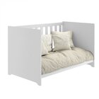 Berço Padrão Americano 2x1 Mali  Branco Brilho