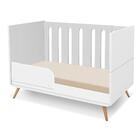 Berço Padrão Americano 3 Em 1 Retro Old Branco