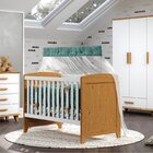 Berço Padrão Americano Candy  Branco/imbuia