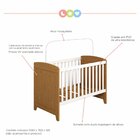 Berço Padrão Americano Candy  Branco/imbuia