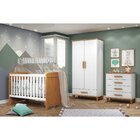 Berço Padrão Americano Candy  Branco/imbuia