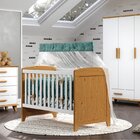 Berço Padrão Americano Candy  Branco/imbuia