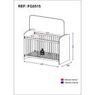 Berço Para Colchão 60 X 130 Cm Ana Lívia Multimóveis Fg0515 B