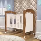 Berço Que Vira Cama Clássico Com Rodízios Jequitibá Off White