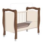 Berço Que Vira Cama Com Rodinhas Alvin Jequitibá Off White J&a