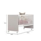 Berço Reto Doce Sonho 3540 Com Rodízios