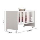 Berço Reto Doce Sonho 3540 Com Rodízios