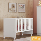 Berço Reto Doce Sonho 3540 Com Rodízios