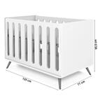 Berço Retro 3 Em 1 Old Branco