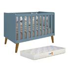 Berço Retrô Ayla Com Colchão D18 De 10cm - Reller Móveis