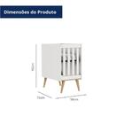 Berço Retrô Evolutivo Com Colchão Ludmila Branco Fosco Com Bé