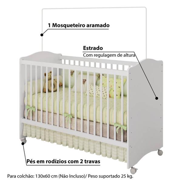 Berço com ajuste de altura Clearance