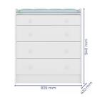 Berço Simples 1 E Comoda 2523 Doce Sonho Com Colchao E Rodizi