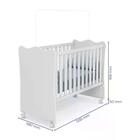 Berço Simples 1 E Comoda 2523 Doce Sonho Com Rodizios Qmovi