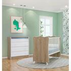 Berço Simples 1 E Comoda 2523 Doce Sonho Com Rodizios Qmovi