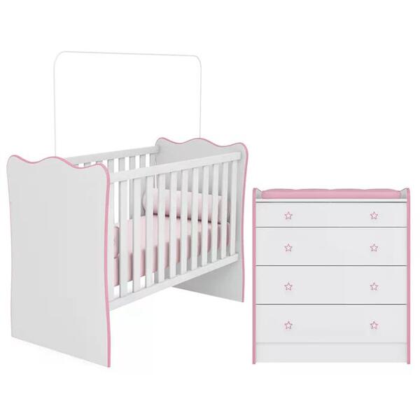 Berço Simples 1 E Comoda 2523 Doce Sonho Qmovi