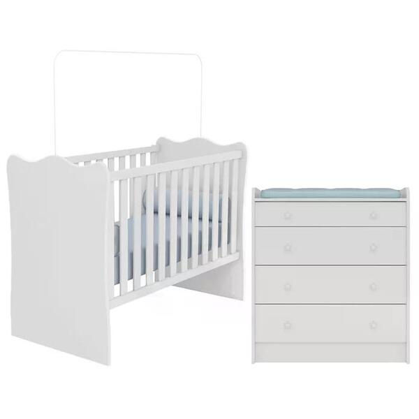 Berço Simples 1 E Comoda 2523 Doce Sonho Qmovi