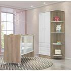 Berço Simples 1 E Guarda Roupa 825 Doce Sonho Com Rodizios Qm