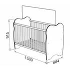 Berço Simples Bb010 E Comoda Cm120 Infantil Com Colchao Djd M