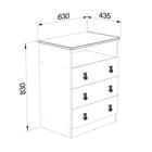 Berço Simples Bb010 E Comoda Cm120 Infantil Djd Moveis