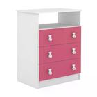 Berço Simples Bb010 E Comoda Cm120 Infantil Djd Moveis