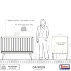 Berço Simples Encanto Confortável E Seguro   Branco