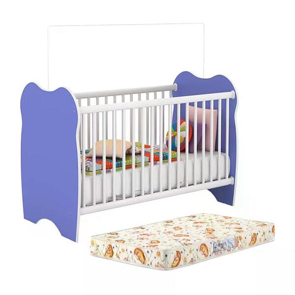 Berço Simples Infantil Bb010 Com Colchao Djd Moveis