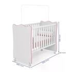 Berço Simples Infantil Doce Sonho 1 Com Rodizios Qmovi