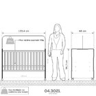 Berço Simples New Baby Batrol Móveis Batrol Móveis Branco / G