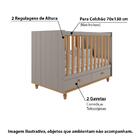 Berço Sweety Com 2 Gavetas - Fendi/natural