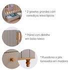 Berço Sweety Com 2 Gavetas - Fendi/natural