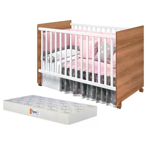 Berço Tico Com Colchão D18 De 10cm - Reller Móveis